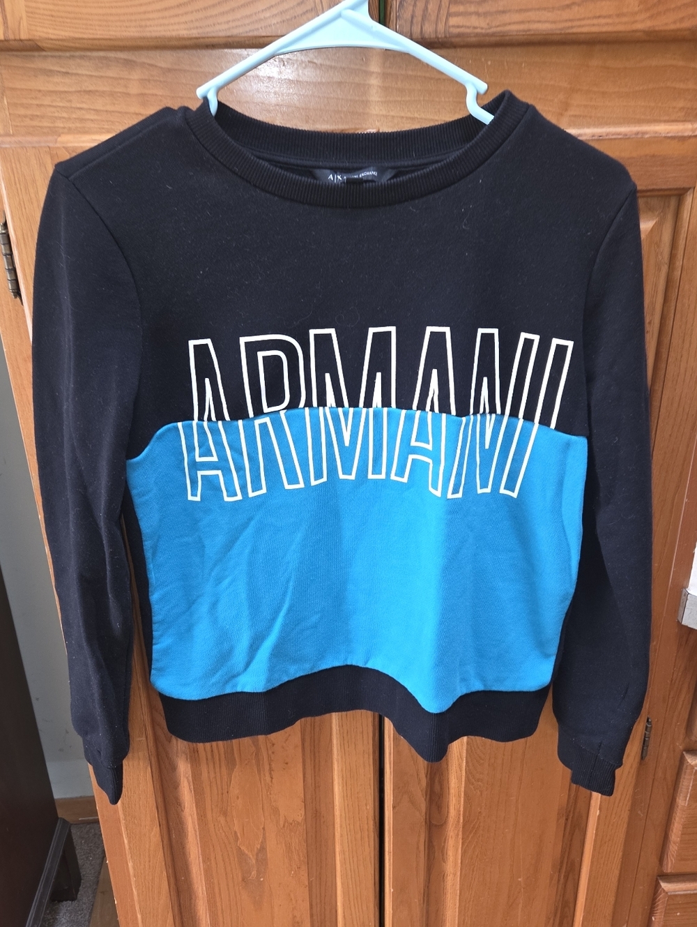 Armani Exchange women's size small cropped sweatshirt